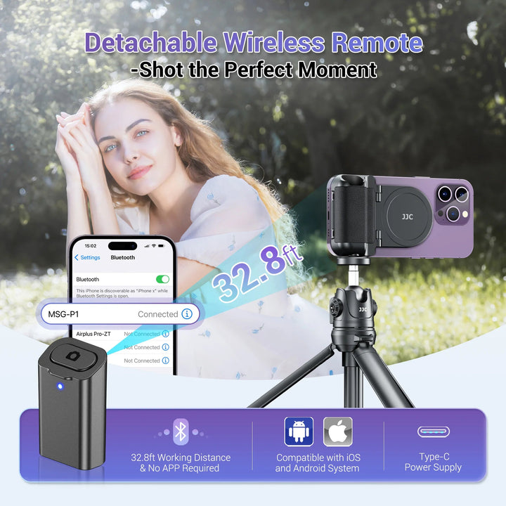 iPhone MagSafe Camera Grip with Wireless Shutter Remote & Tripod Mount - Aetheo Store
