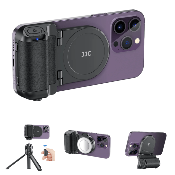 iPhone MagSafe Camera Grip with Wireless Shutter Remote & Tripod Mount - Aetheo Store