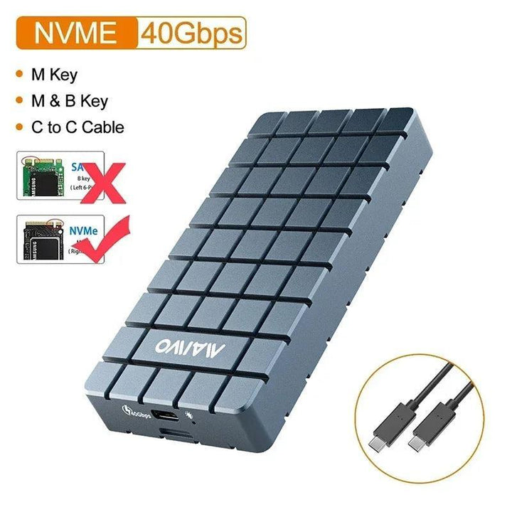 MAIWO USB 4.0 40Gbps M.2 NVMe SSD Enclosure - Perfect for Mac Mini M4 - Aetheo Store