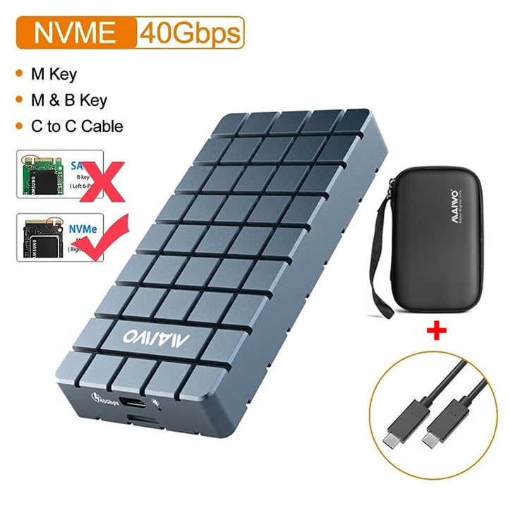 MAIWO USB 4.0 40Gbps M.2 NVMe SSD Enclosure - Perfect for Mac Mini M4 - Aetheo Store