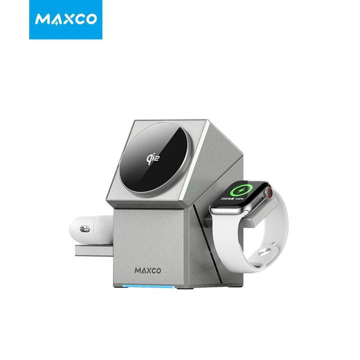 Qi2 3 in 1 Wireless Charger Stand - Auto Rotating Qi2 Certified Magnetic Wireless Charging - Aetheo Store