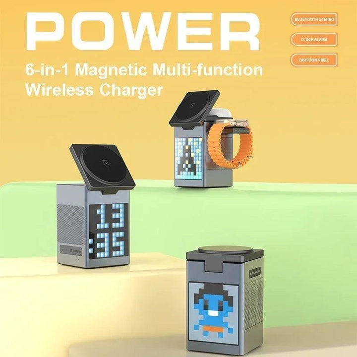The 6 - in - 1 PowerHub: Your All - in - One Charging & Entertainment Station - Aetheo Store