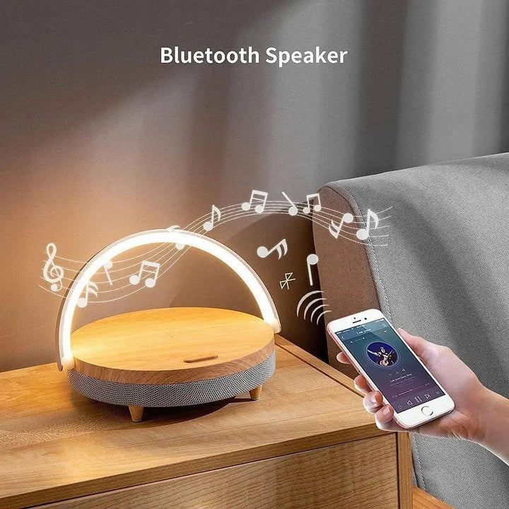 ZenGlow Wooden Wireless Charging Bluetooth Speaker - Aetheo Store