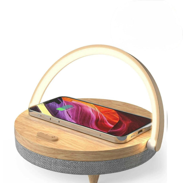 ZenGlow Wooden Wireless Charging Bluetooth Speaker - Aetheo Store